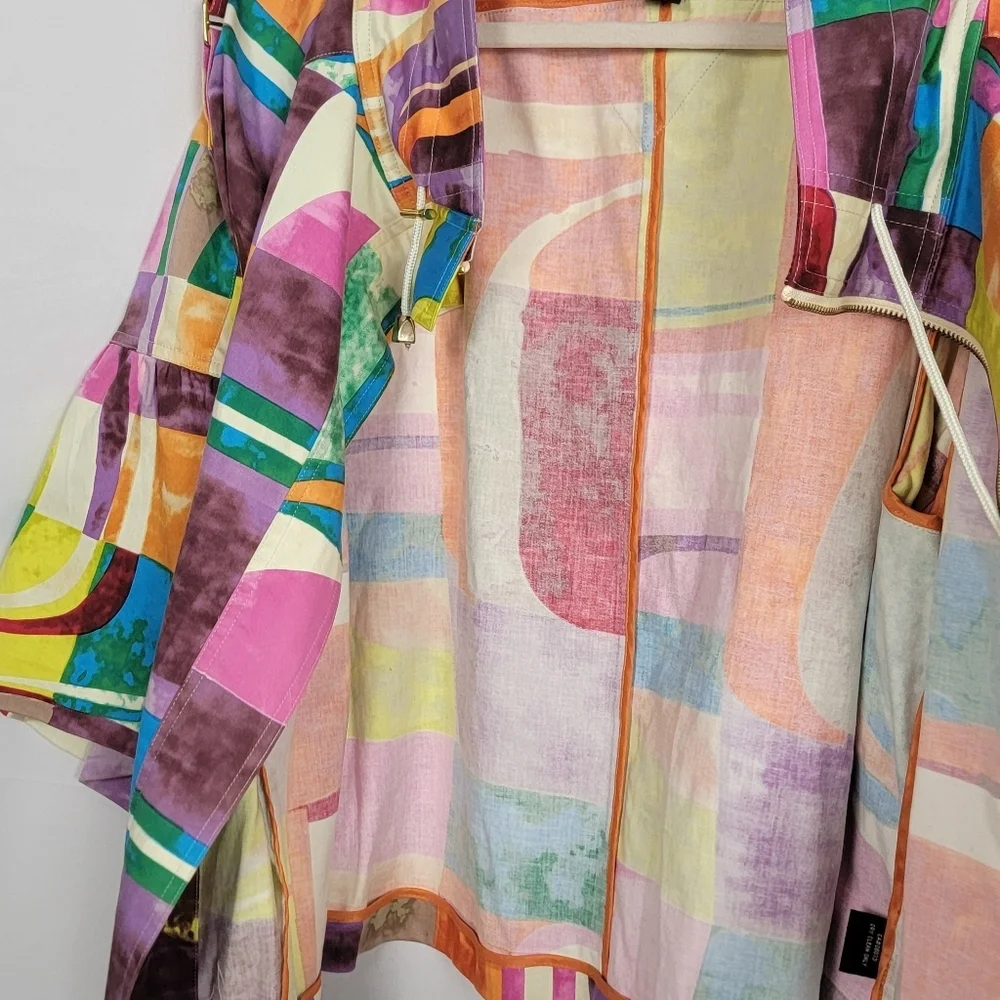 Multicolor Abstract Geometric Jacket #1494 - Picture 13 of 16